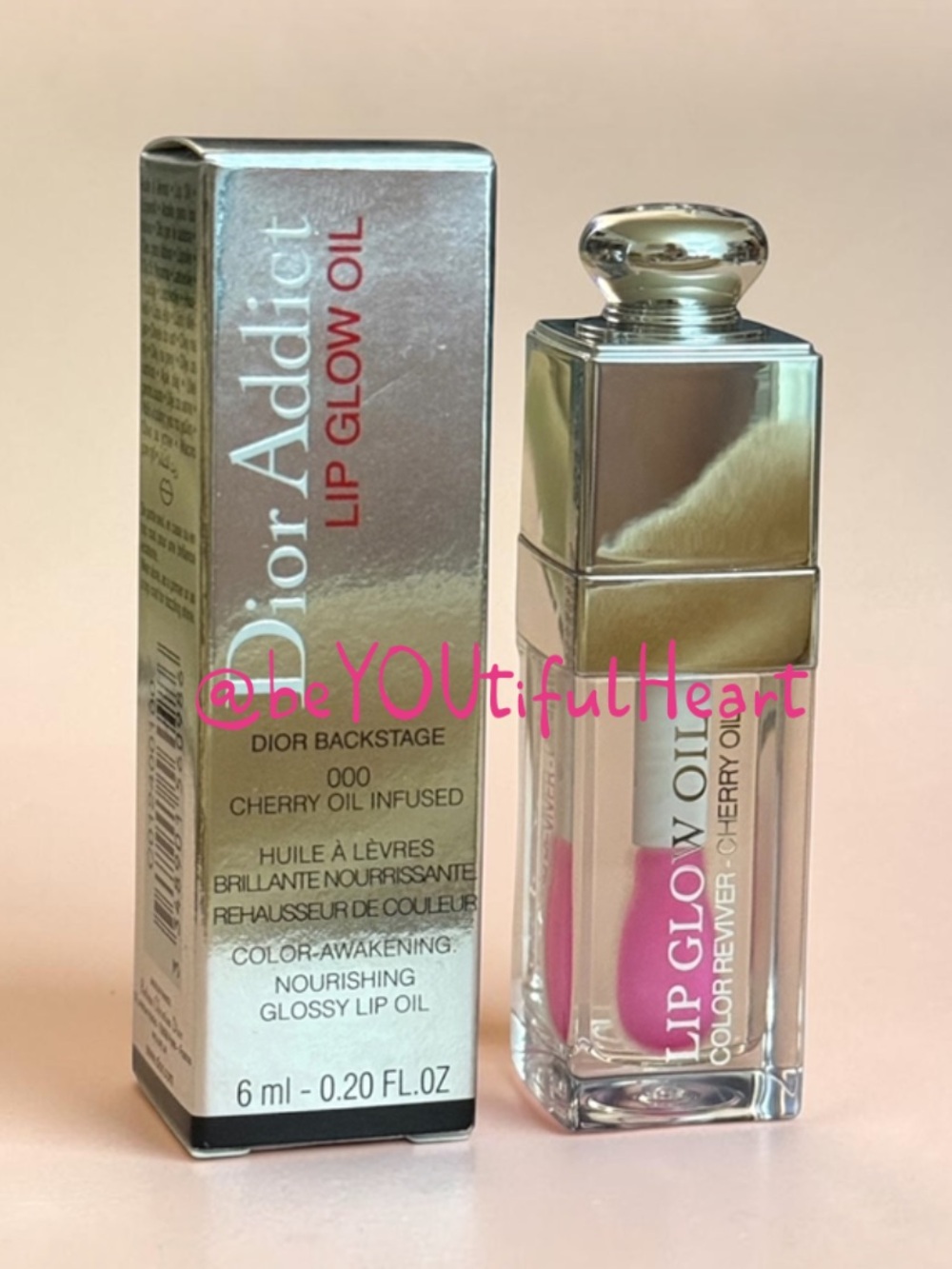 Dior Addict Lip Glow Oil in 000 Universal Clear 0.20 fl oz / 6 ml Full Size
